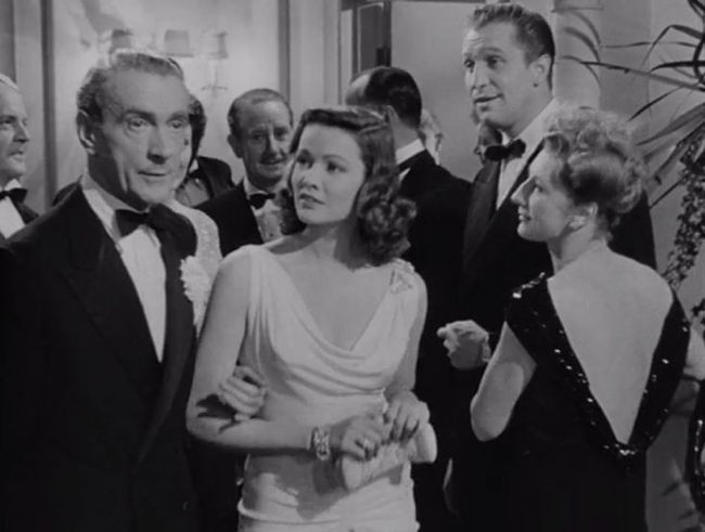 Gene Tierney and Clifton Webb in Laura 1944