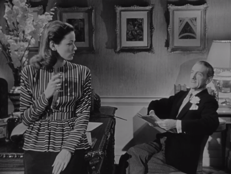 Gene Tierney and Clifton Webb in Laura 1944