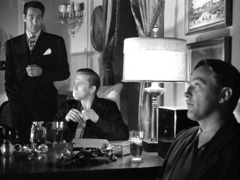 Robert Mitchum, Kirk Douglas, Paul Valentine in Out of the Past 1947